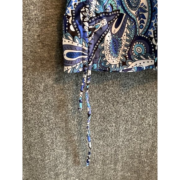 Womens XL Blue Paisley Print Tankini Top With Adjustable Straps & Tummy Control - Picture 8 of 11
